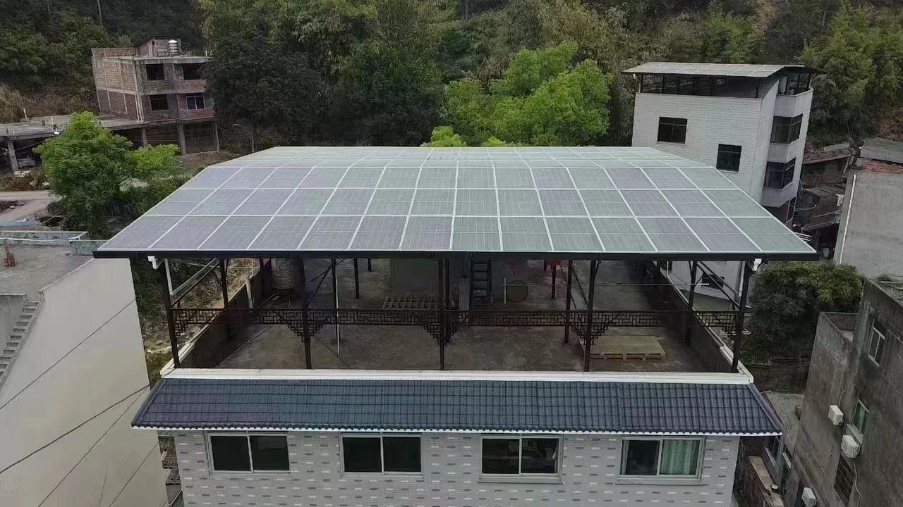 安阳15kw+10kwh自建别墅家庭光伏储能系统